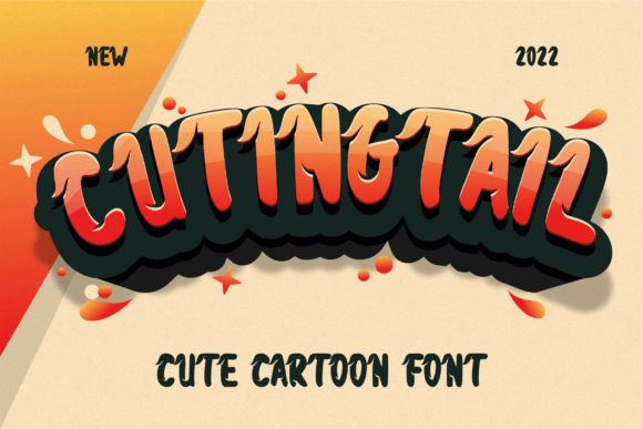 Cuting Tail: A Bold Display Font for Digital Branding