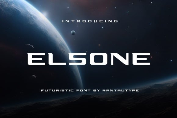 Elsone: A Futuristic Display Font for Bold Digital Branding