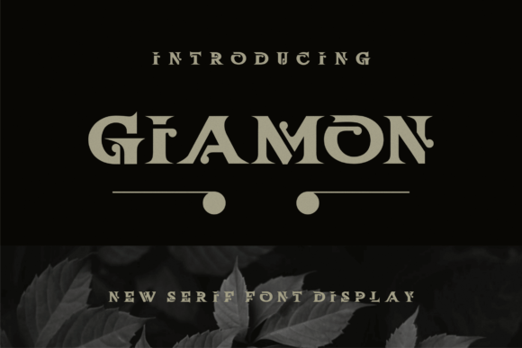 Giamon Display Font for Handmade Creators