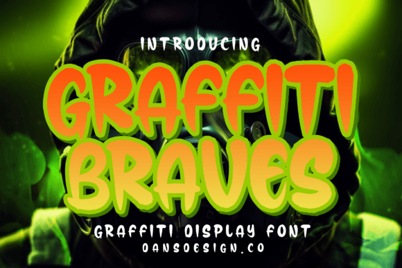 Graffiti Braves: A Bold Display Font for Digital Branding