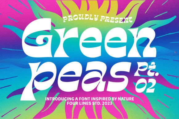 Green Peas Pt. 02: A Playful Display Typeface for Handmade Brands