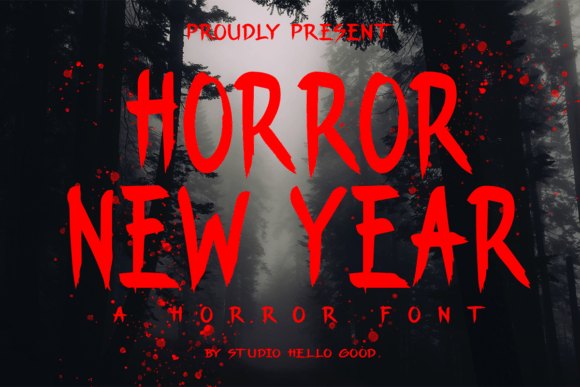Horror New Year: A Display Font for Bold Digital Branding