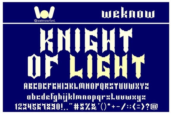 Knight of Light: A Display Font with Quiet Authority