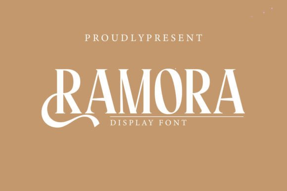 Ramora: A Refined Display Font for Digital Elegance
