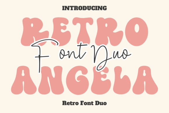 Retro Angela Duo: A Playful Display Font for Authentic Brand Identity
