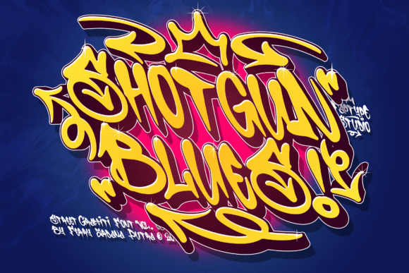 Shotgun Blues: A Freestyle Graffiti Font That Delivers Raw Energy