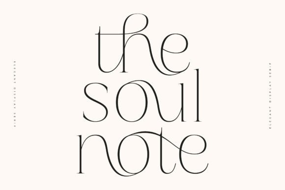 Soul Note: An Elegant Serif Display Font for Editorial Design