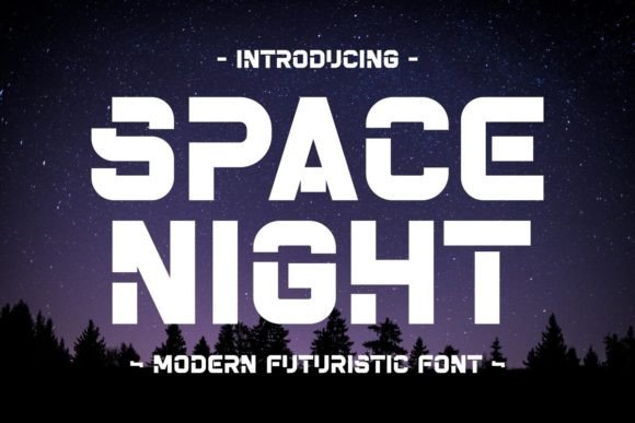Space Night: A Cosmic Display Font for Editorial Calm