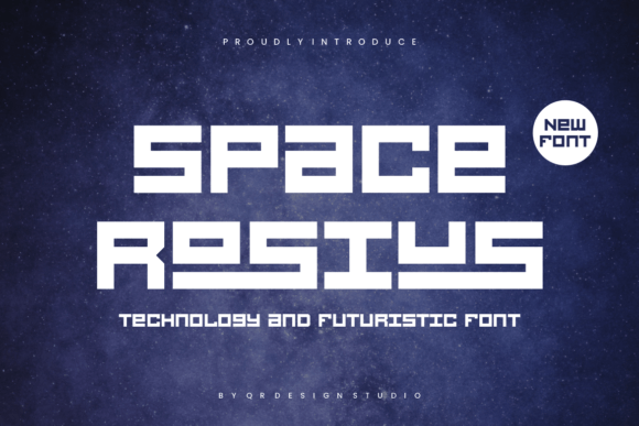 Space Rosius: A Futuristic Display Typeface for Digital Design