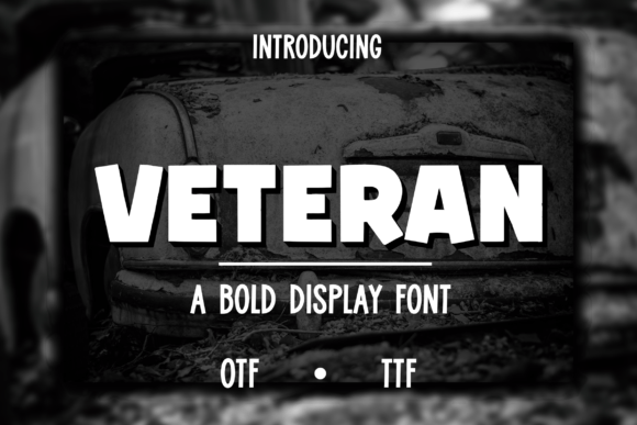 Veteran: A Bold Display Font That Commands Attention