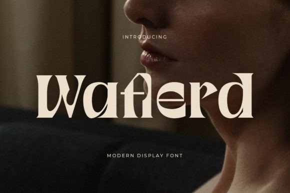 Waflerd: A Luxury Serif Display Font for Digital Branding