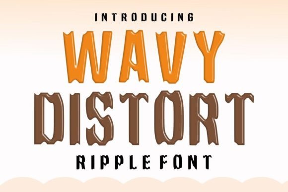 Wavy Distort: A Display Font That Makes Headlines Move