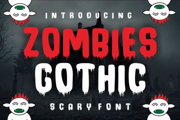 Zombies Gothic: A Bold Display Font for Digital Branding
